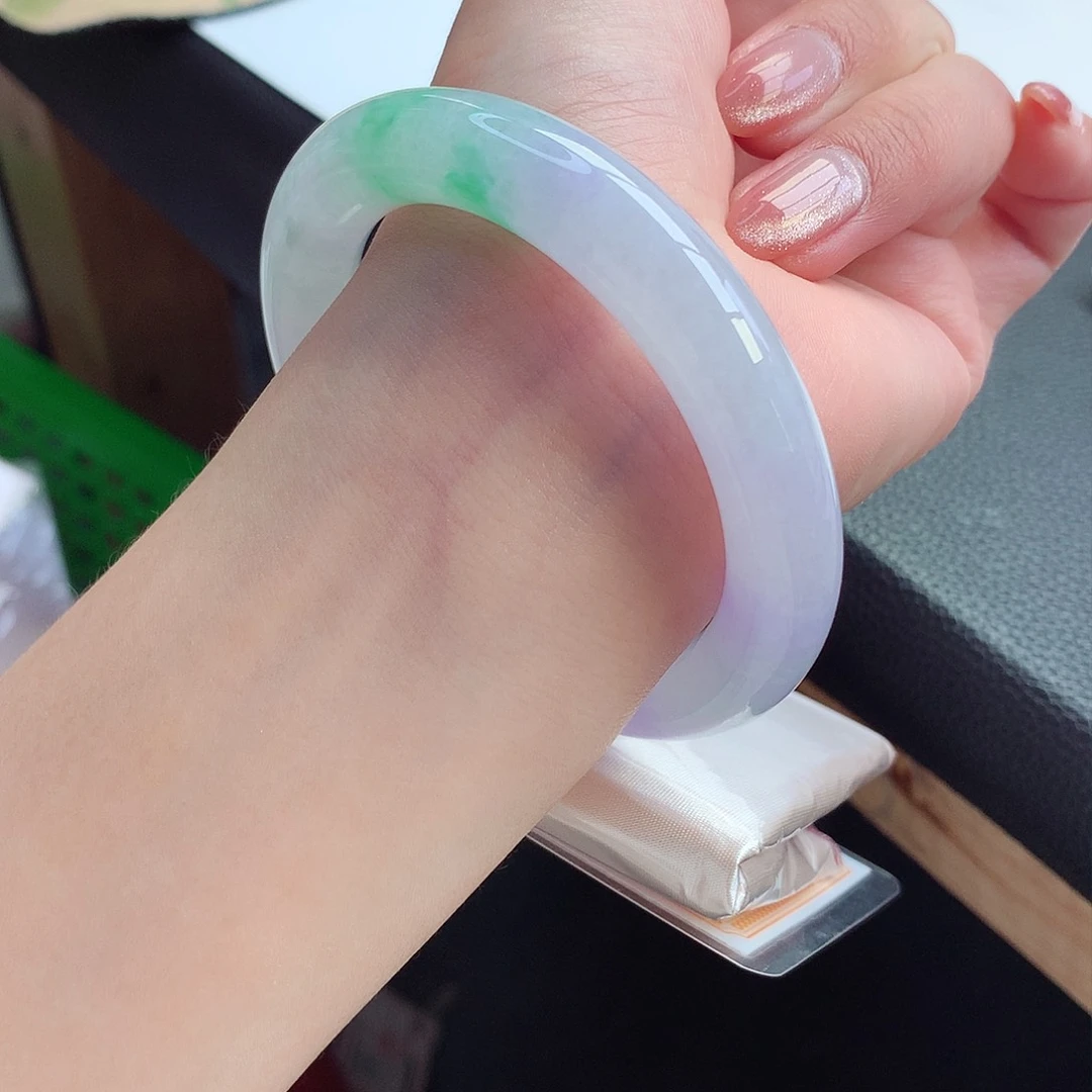 翡翠手镯未镶嵌天然A货翡翠57/58