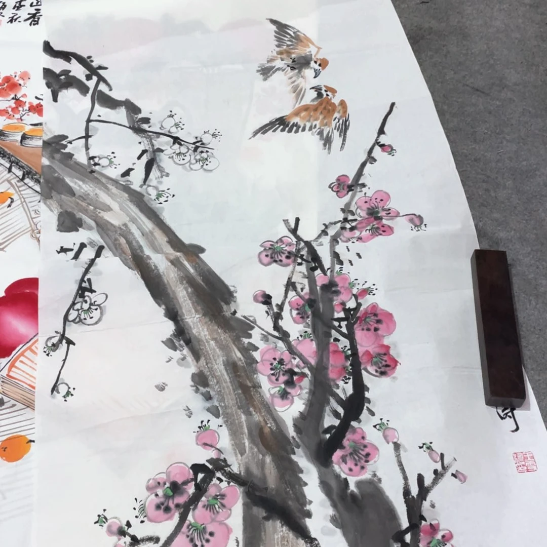 国画国画作品画心一张