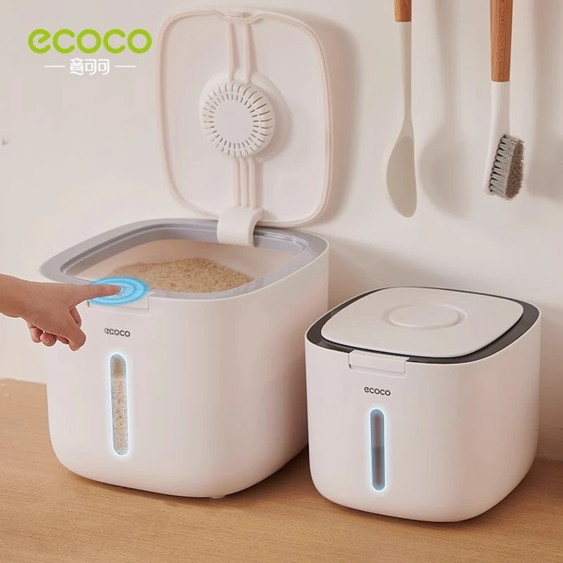 ecoco米面桶五谷杂粮收纳储米箱桶家用厨房密封防虫防潮大容量