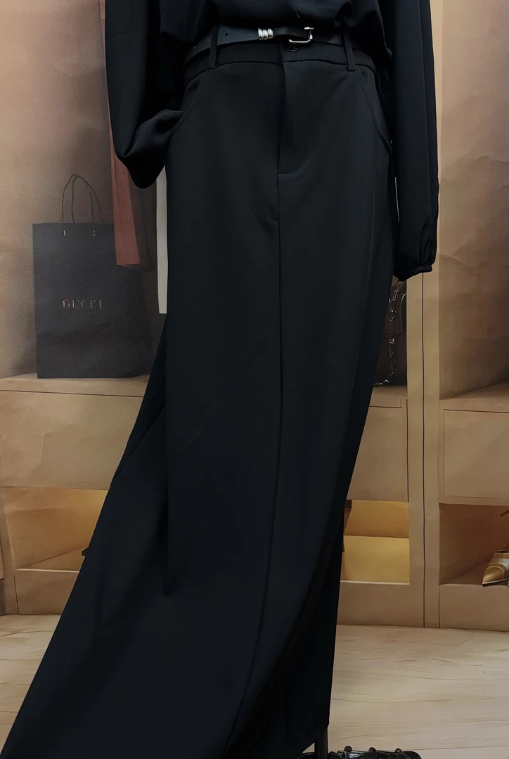 高腰显瘦开叉西装半身裙垂感休闲长裙时尚包臀裙