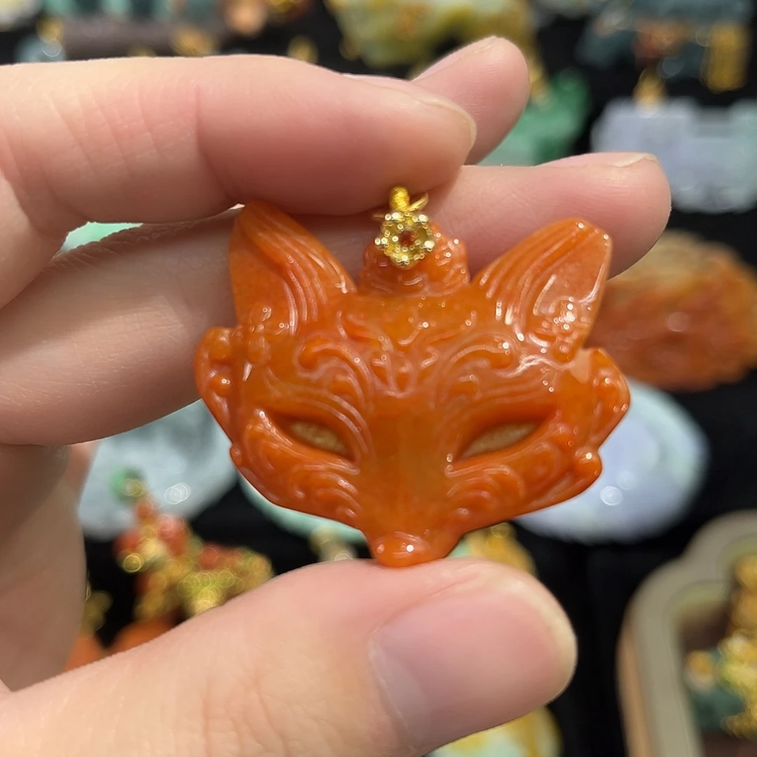 翡翠合金吊坠(赠链)国风