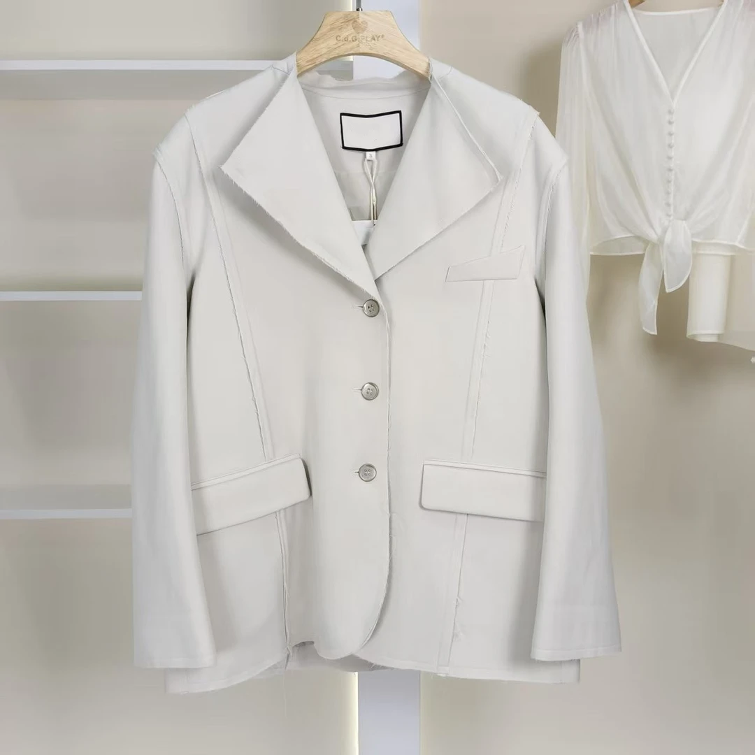 麦迪尚品 50503103简约百搭宽松西装外套春季女装品牌专柜正品
