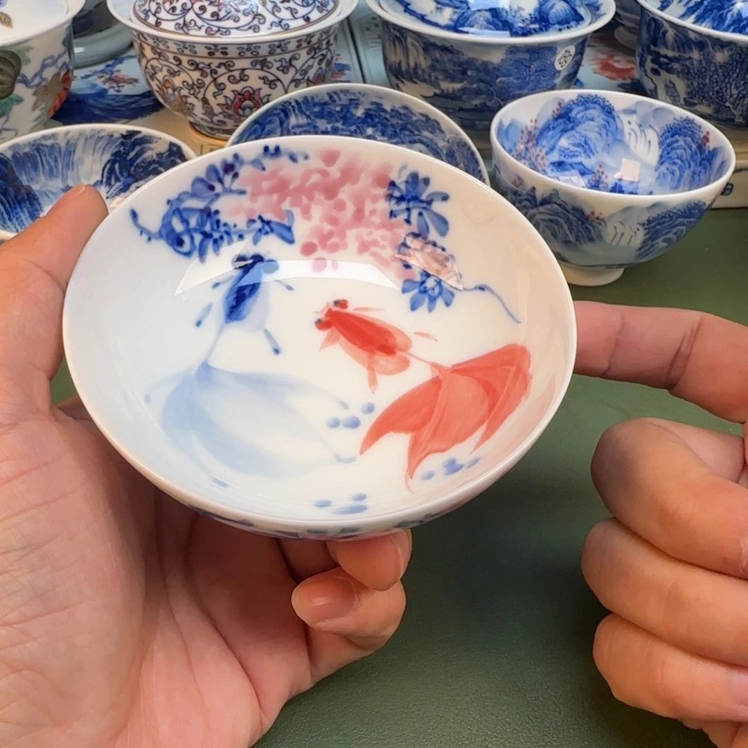 纯手工纯手绘茶具石头26