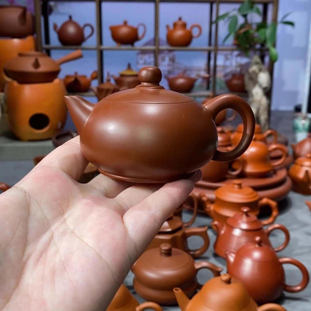 紫砂茶壶章淑煌朱泥凤雏壶80-100c