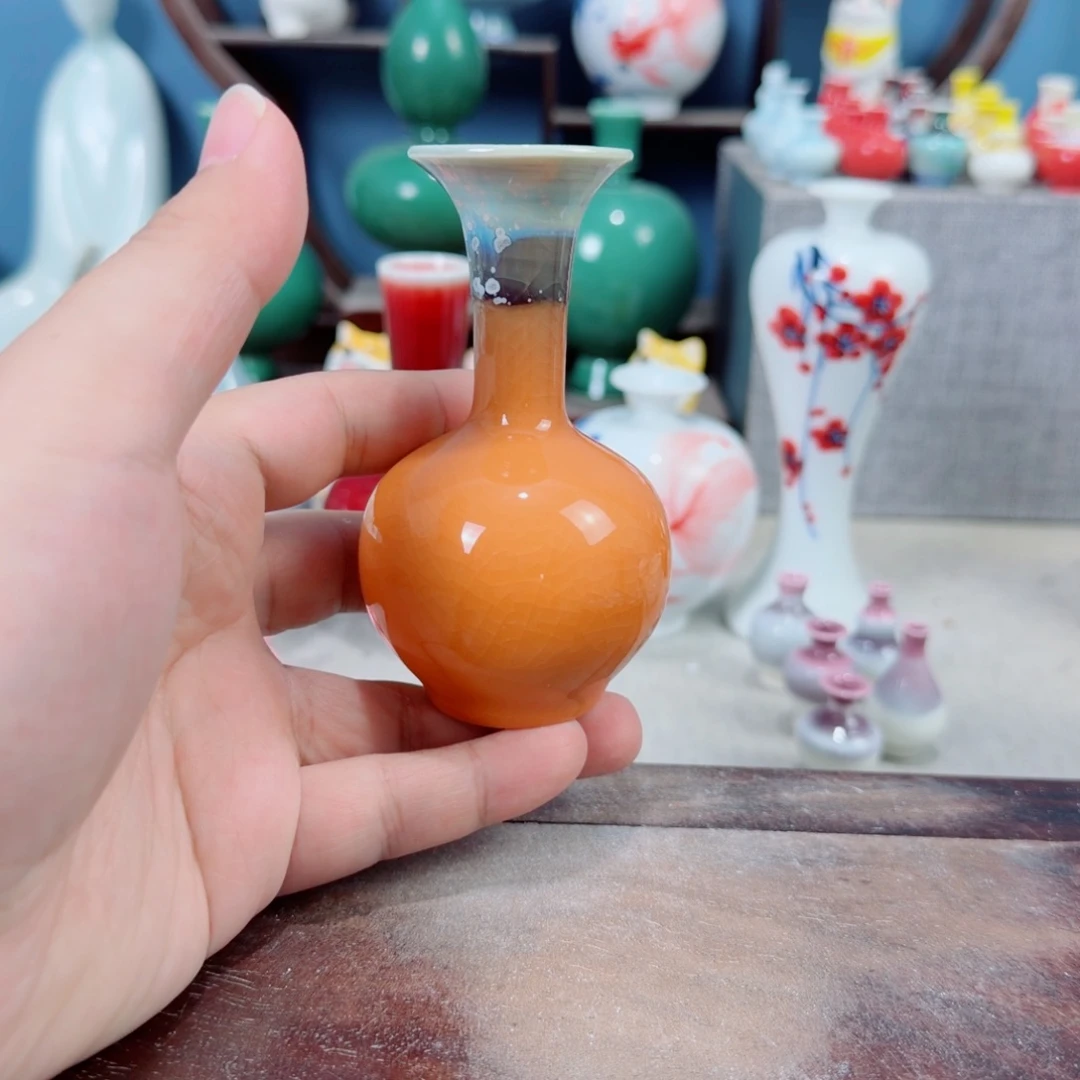 陶瓷手工小花器摆件