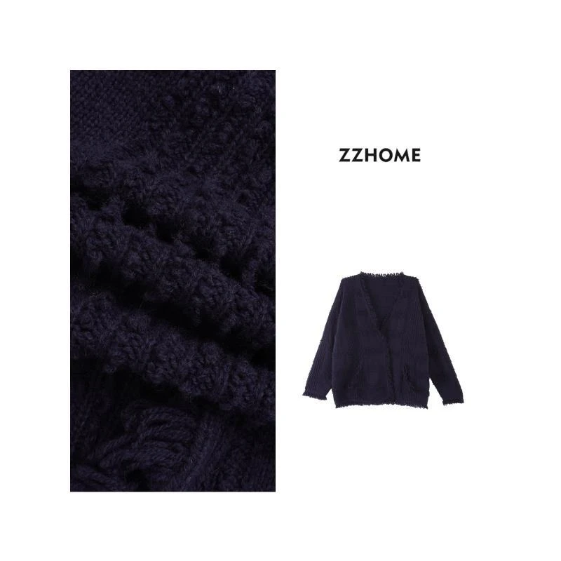 ZOZO HOME ｜织物之美变奏粗棒针流苏开衫q171860p