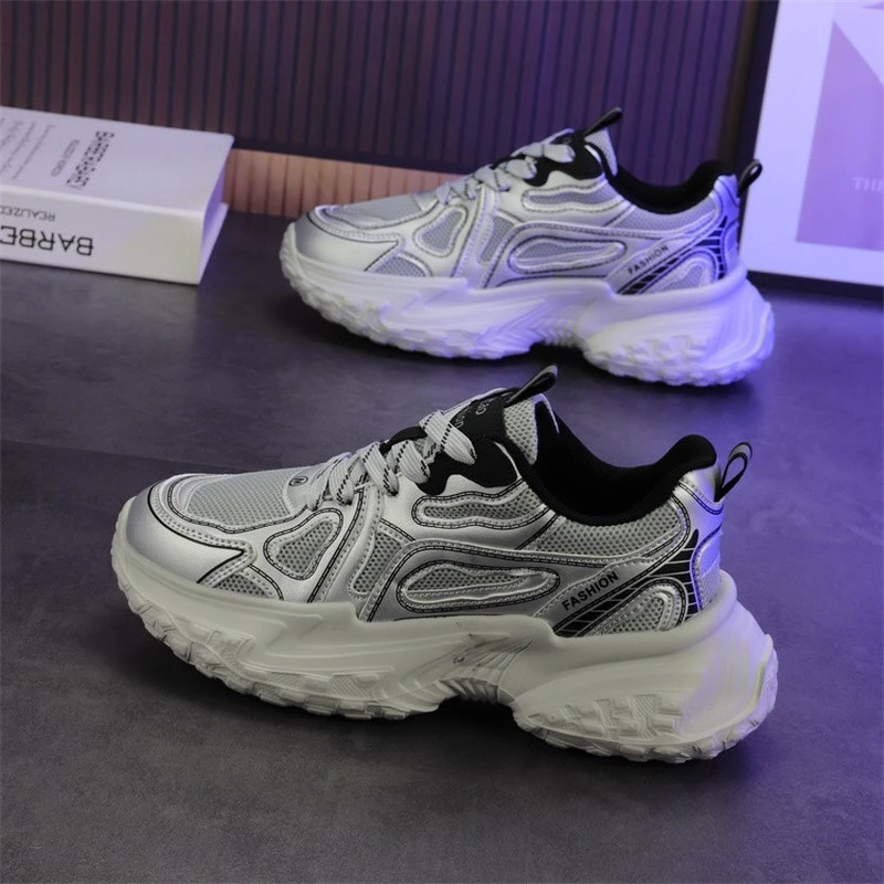 Npkp Couture官方正品/潮牌巴黎老爹鞋男增高春秋透气薄款登山运