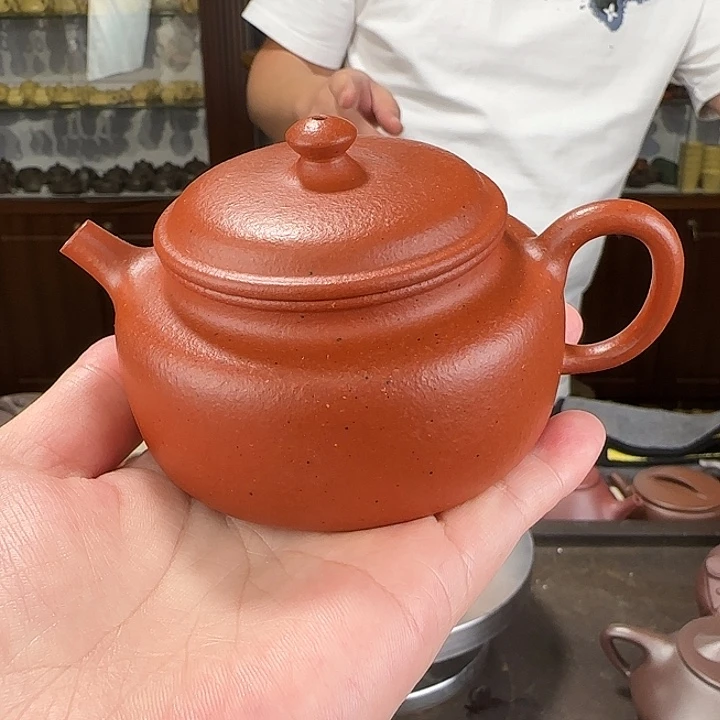 茶壶紫砂德钟大红泥
