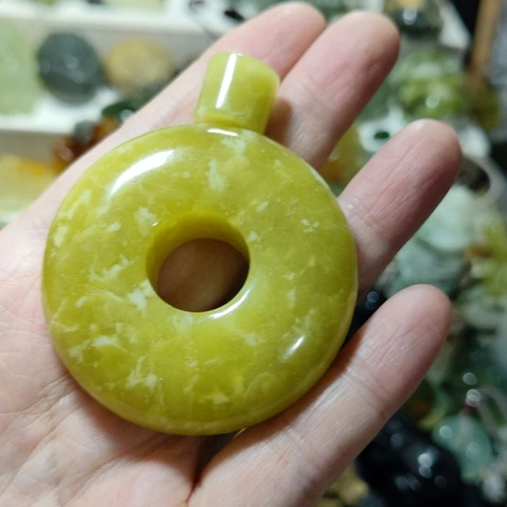 岫玉平安扣未镶嵌