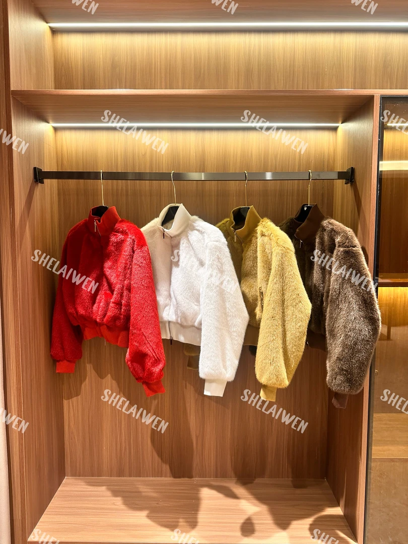 【SHELAIWEN】定制款限量兔毛拉链外套