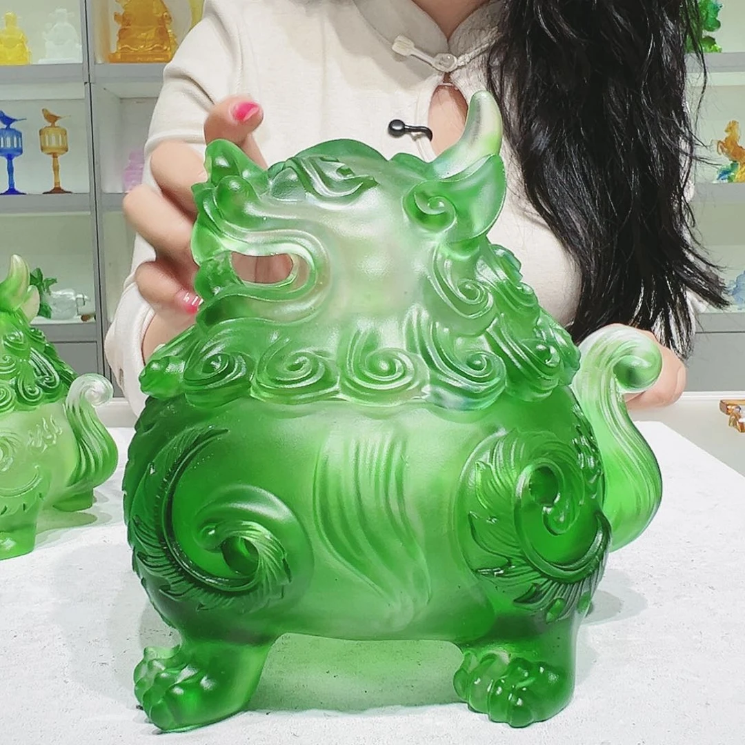 【闪购商品】手工艺品琉璃狻猊香炉大号