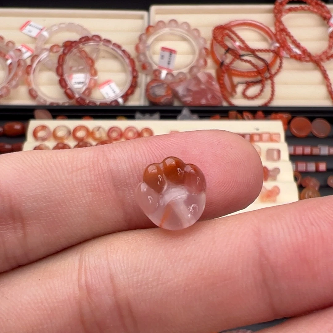 未镶嵌川料南红玛瑙猫爪