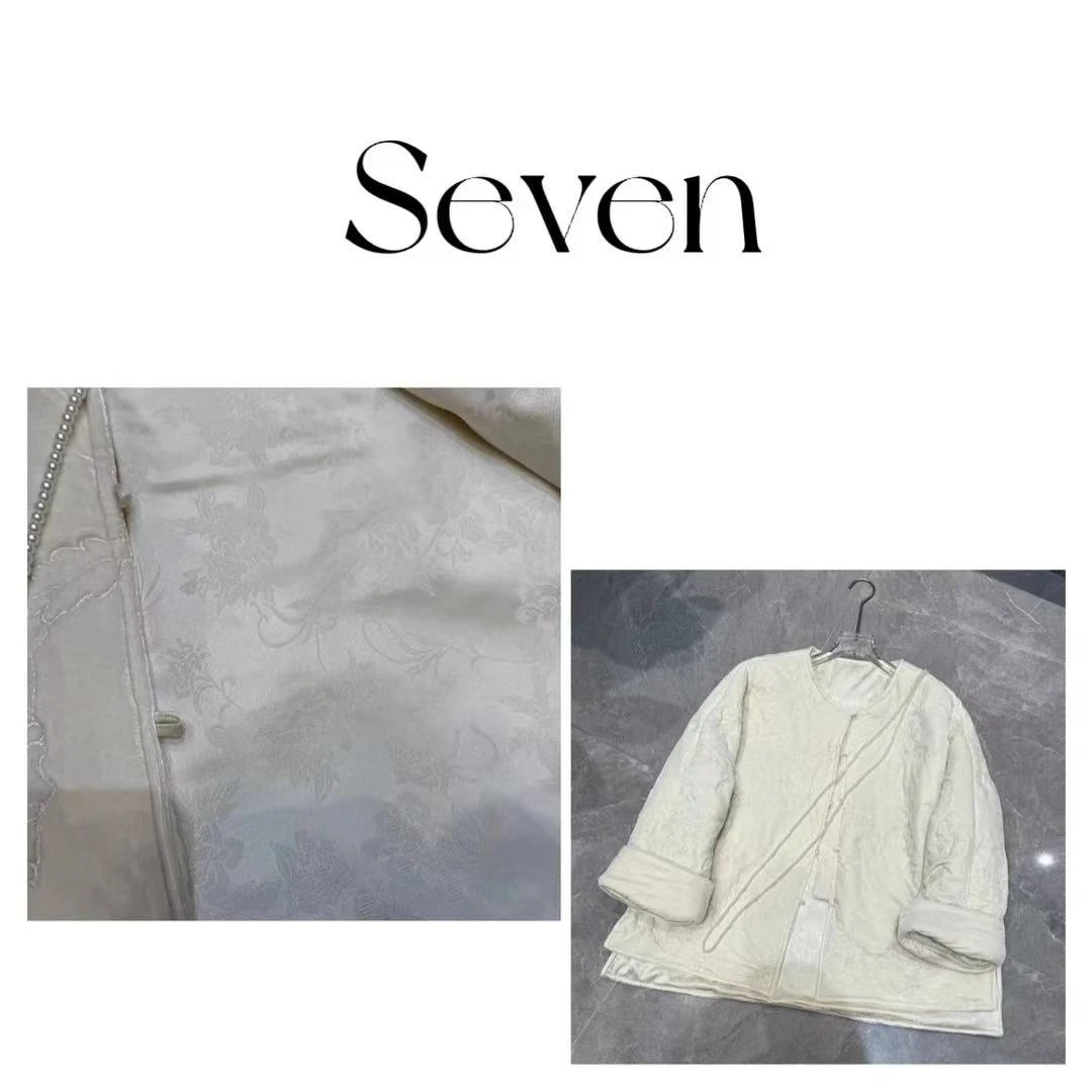 梦里花-新中式国风立体压花棉服外套