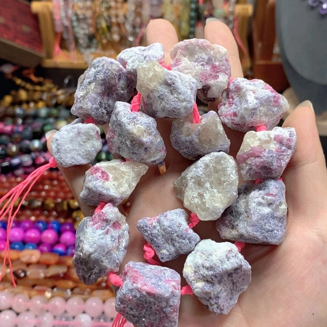 玛瑙/玉髓未镶嵌珠宝半成品碧玺原石一条