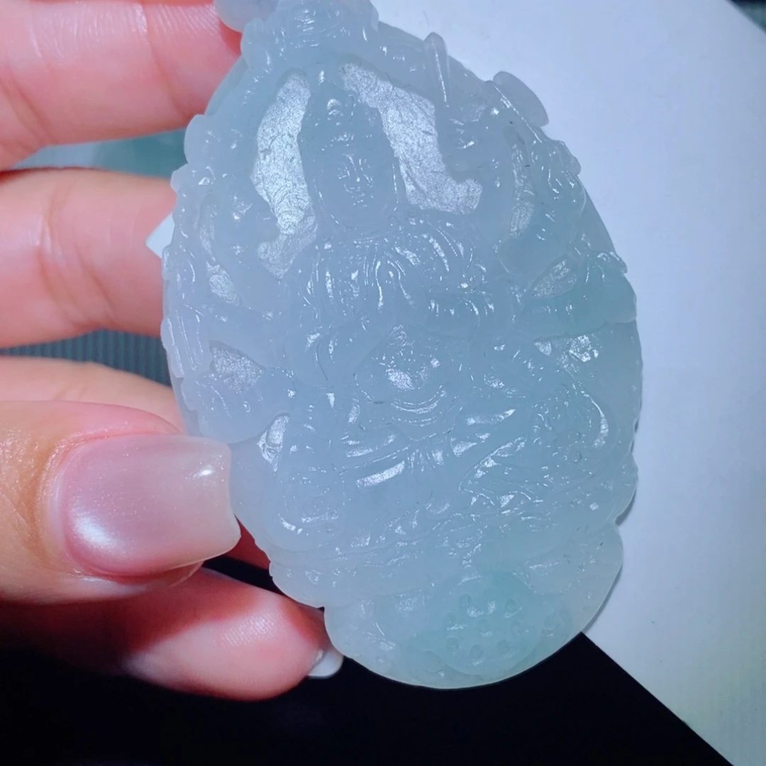 定制翡翠未镶嵌吊坠