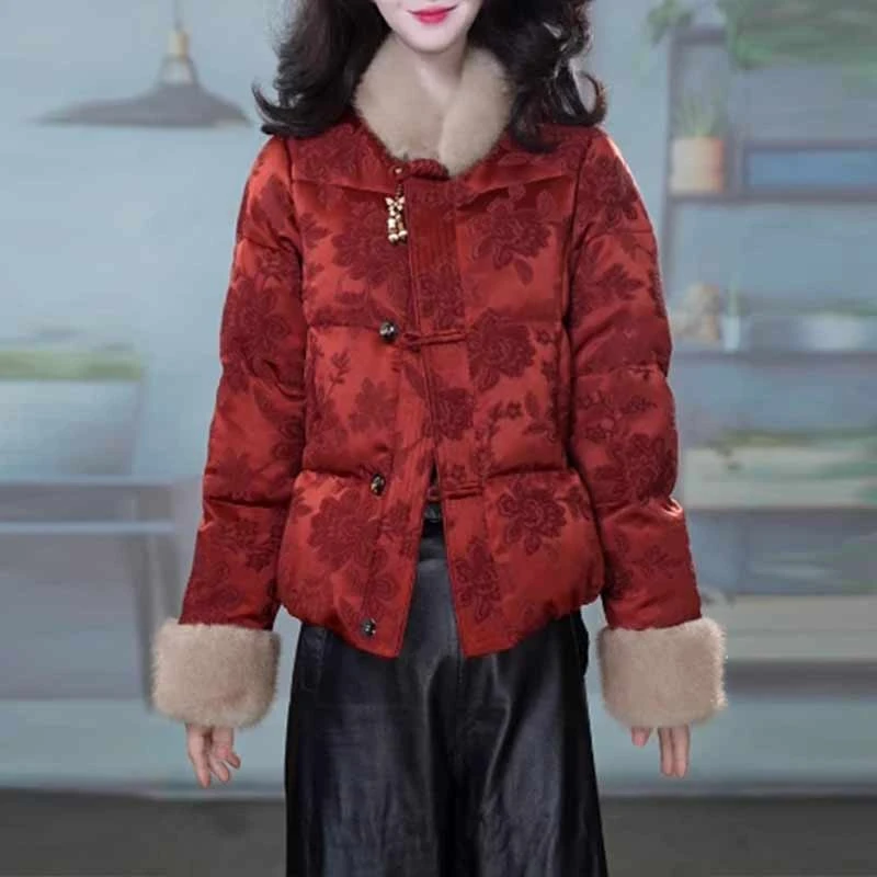 香朵儿【喜贺新春】 2026新中式冬季新款外套国风大气时尚保暖棉服