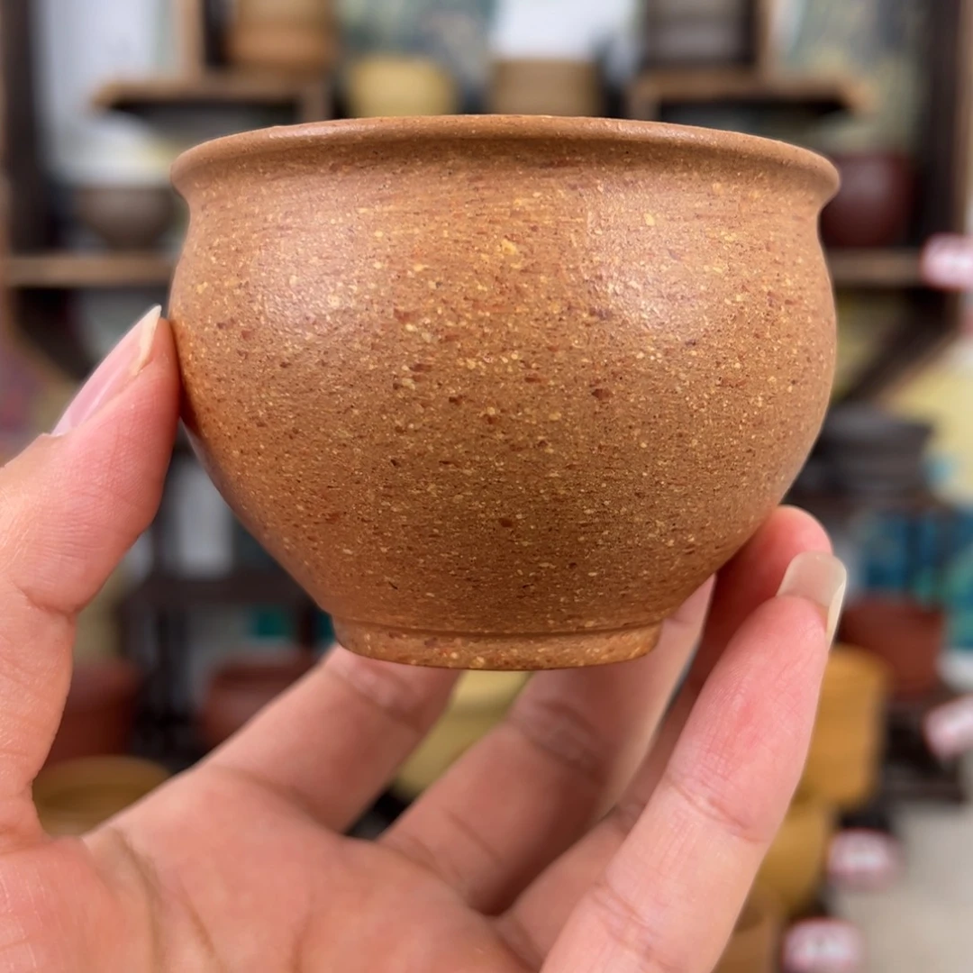 紫砂茶杯拙器甄选，纯原本矿。