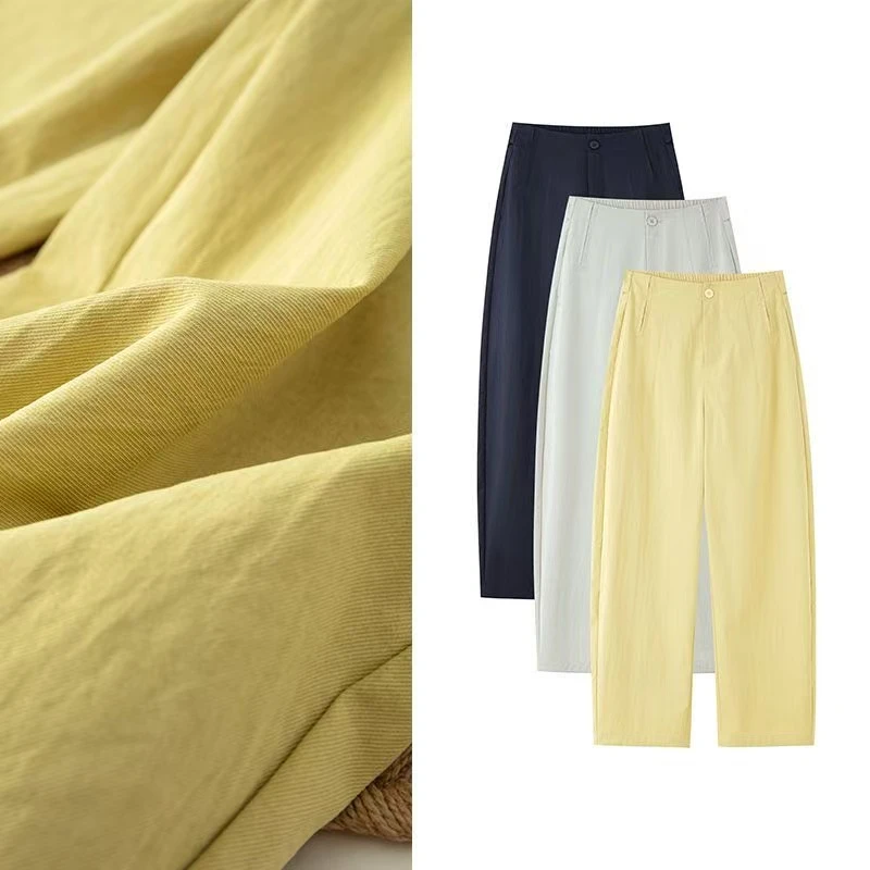 专柜原单！内里全包~夏季爆款高腰显瘦9分弯刀裤！