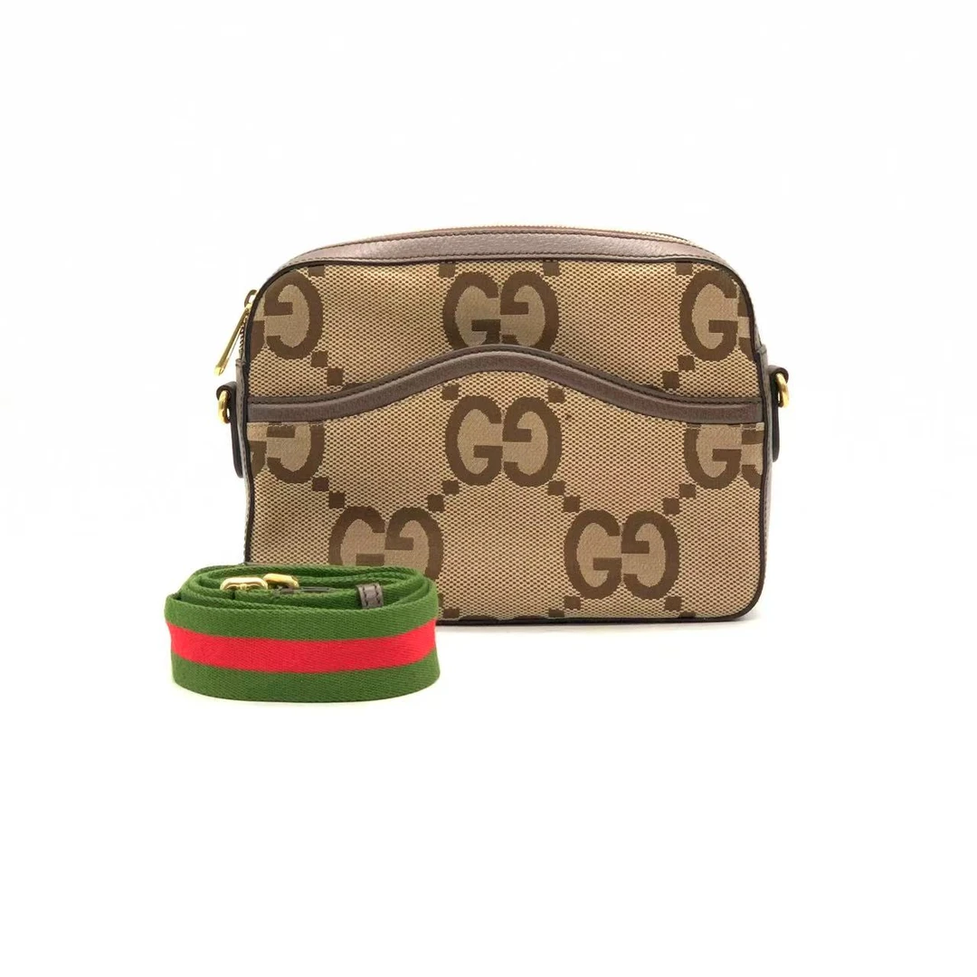 99新 GUCCI/古驰 新款大老花中号相机包