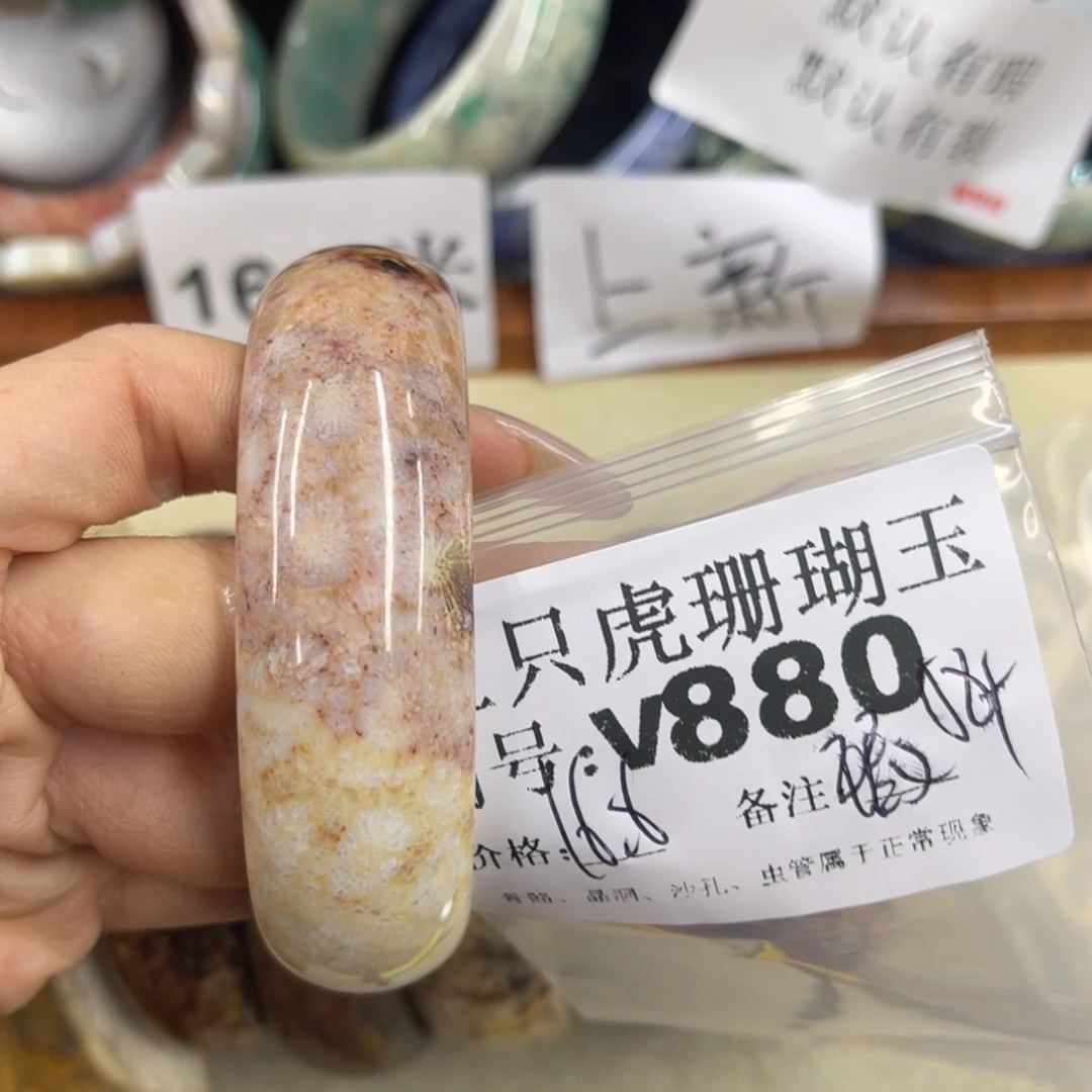 r***店硅化珊瑚（珊瑚玉）未镶嵌h