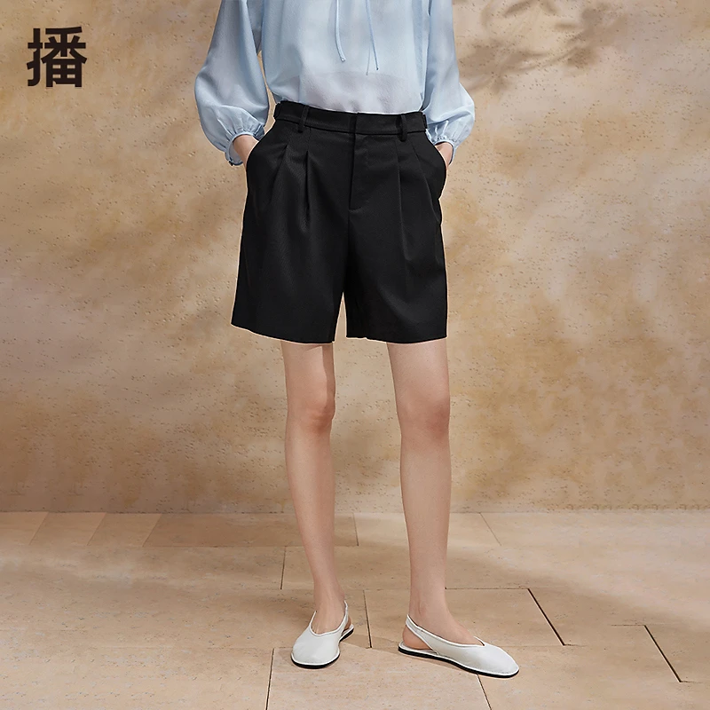 播侧边金属扣装饰休闲裤BDR2KD1004