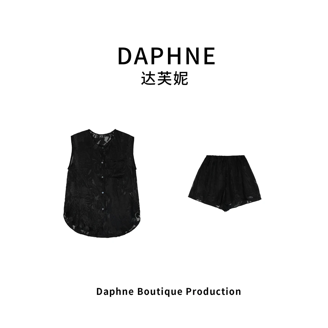 Daphne/达芙妮H高奢系列设计师款夏季时尚套装25HG1616