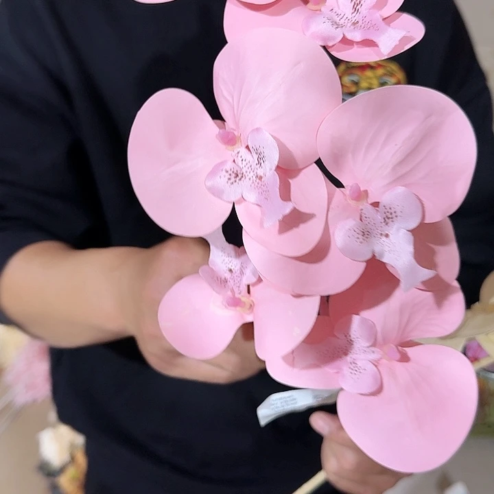 仿真手感蝴蝶兰粉色10支装