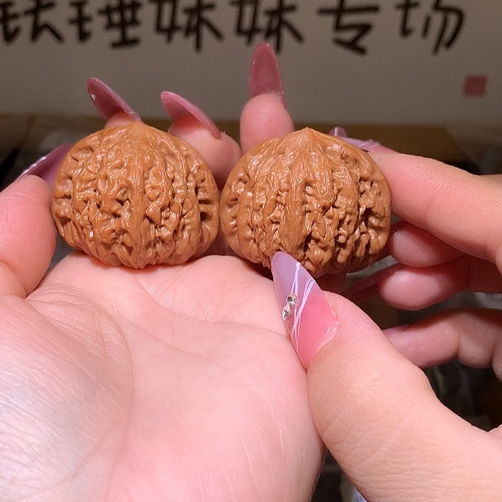 把件文玩核桃铁锤40加微修