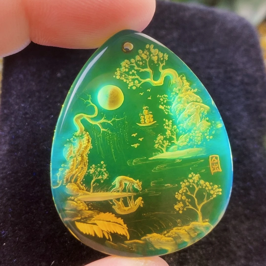 【闪购商品】蓝珀吊坠(不含链)未镶嵌
