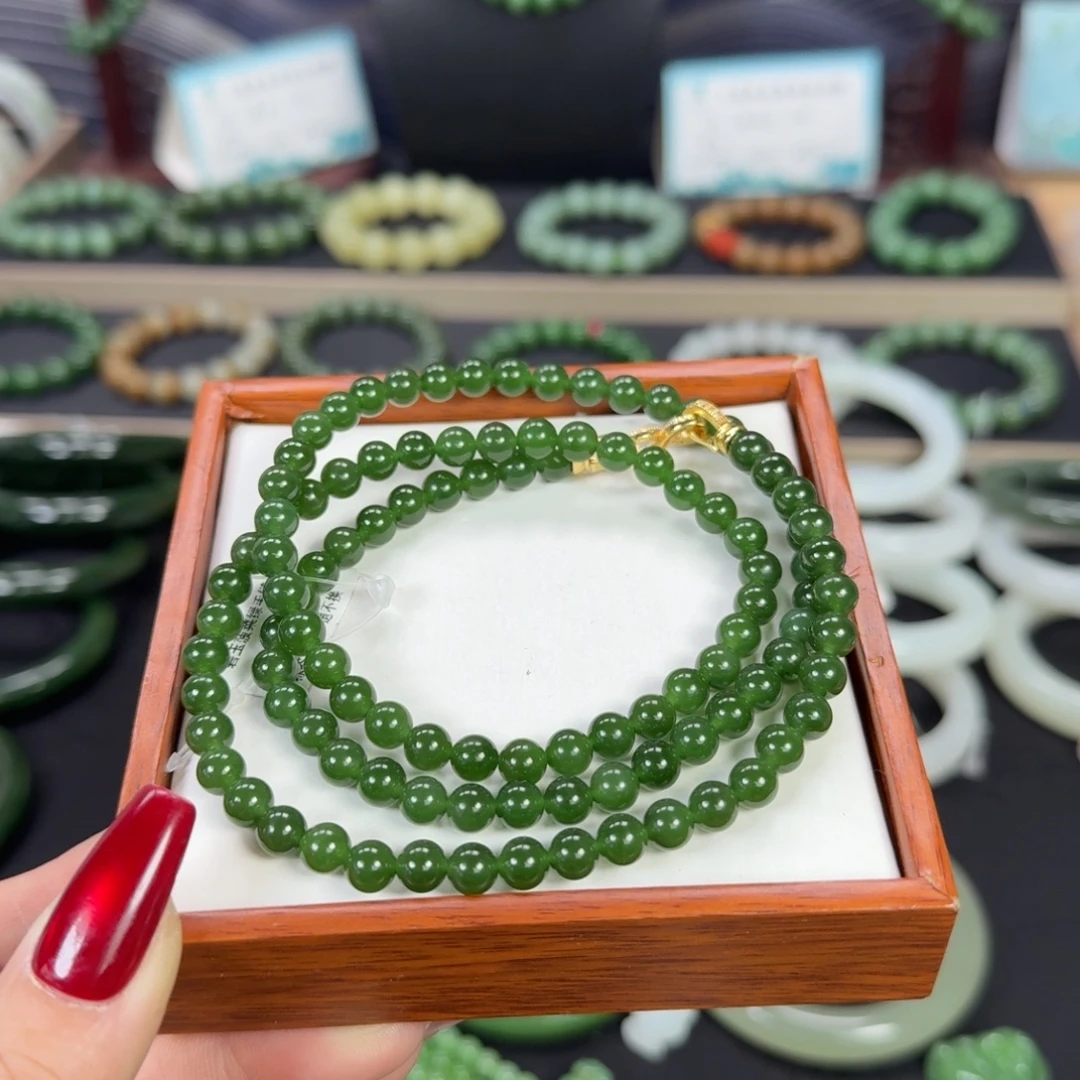 和田玉未镶嵌手链