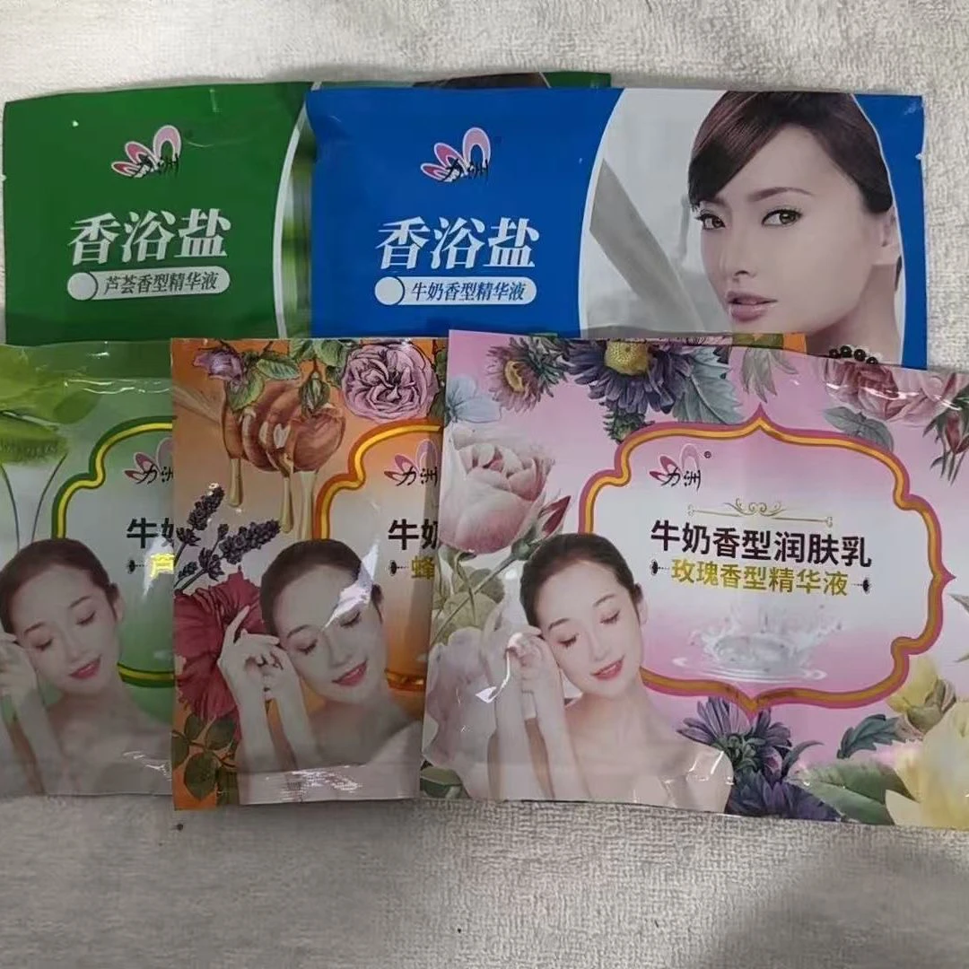 力洲二合一盐奶浴美白蜂蜜玫瑰油洗浴袋装批发浴场专用护理奶香