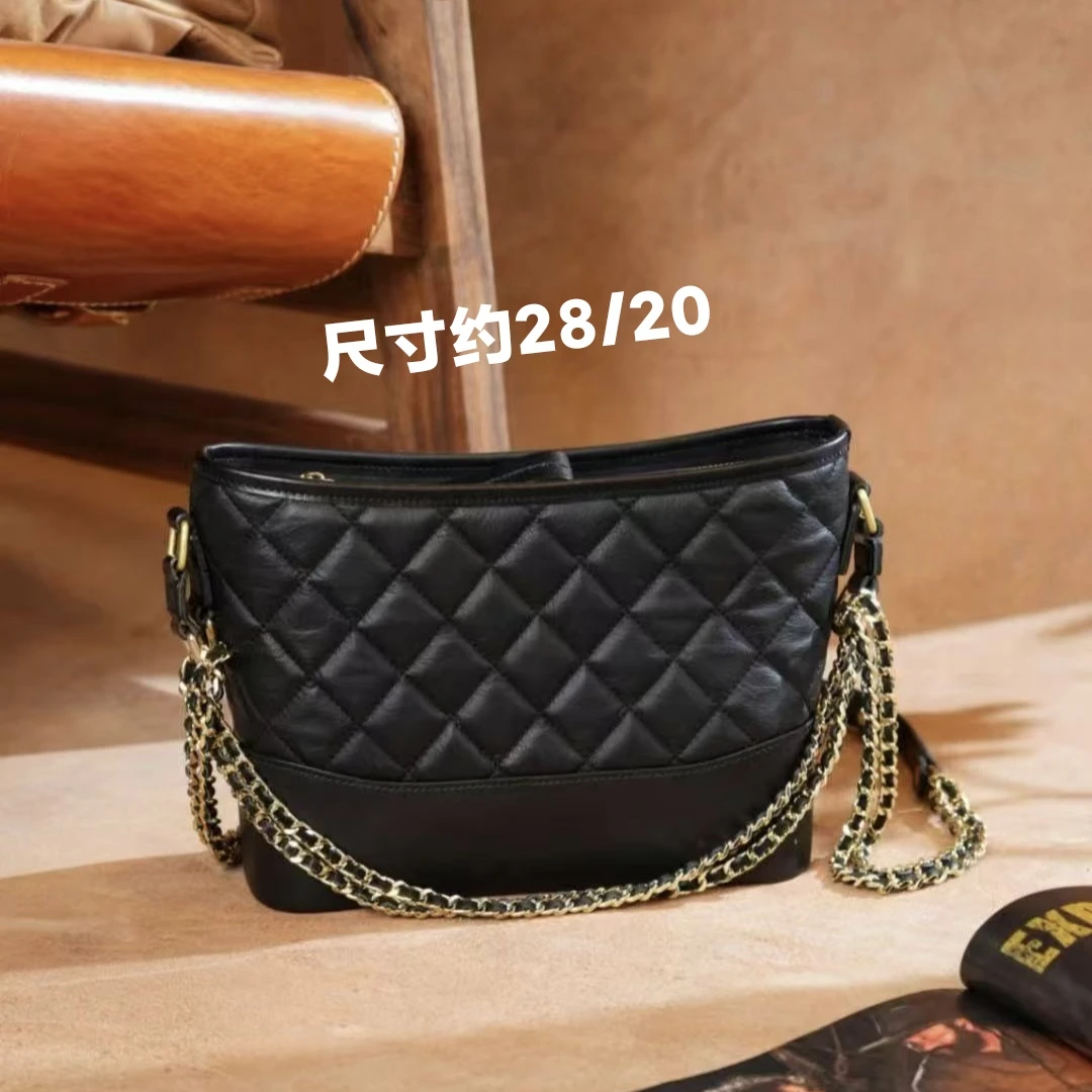 制道手工女士单肩斜挎包百搭流浪包链条小香风新款大号腋下