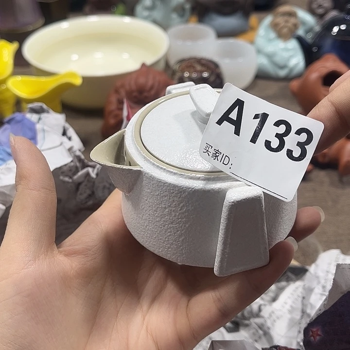 瓷片茶摆件工艺品摆件666