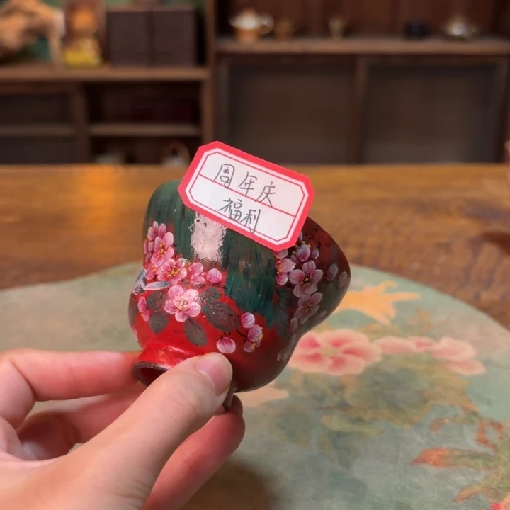 柴烧纯手工手绘陶瓷