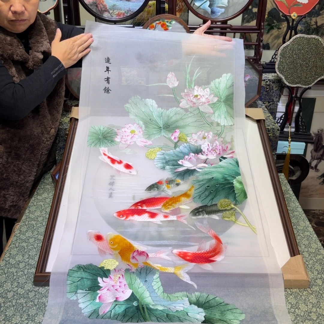 刺绣手工苏绣工艺制作技艺精湛
