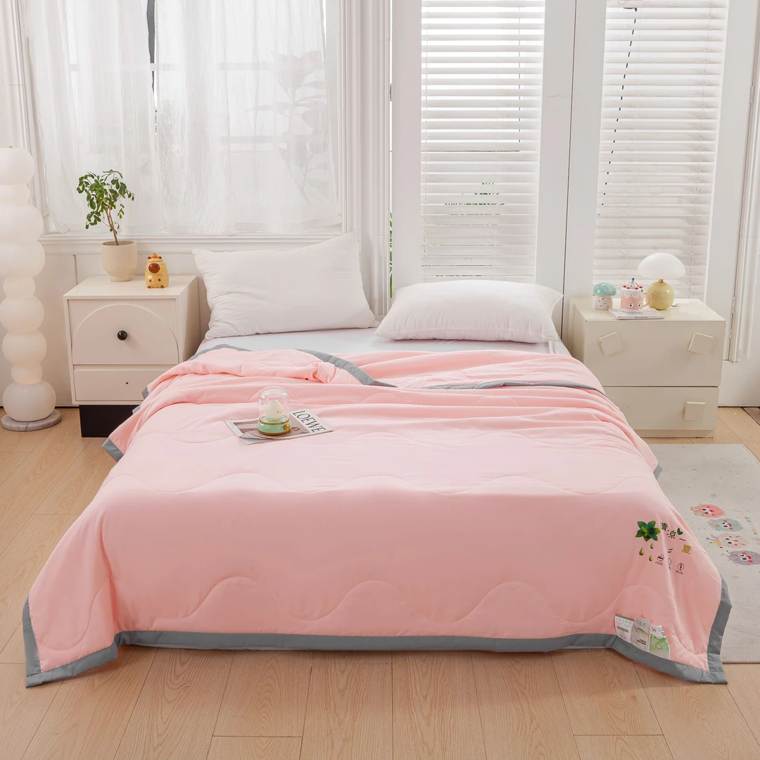 网红爆款夏被超高质感舒适凉爽夏凉被亲肤凉感学生可机洗空调被