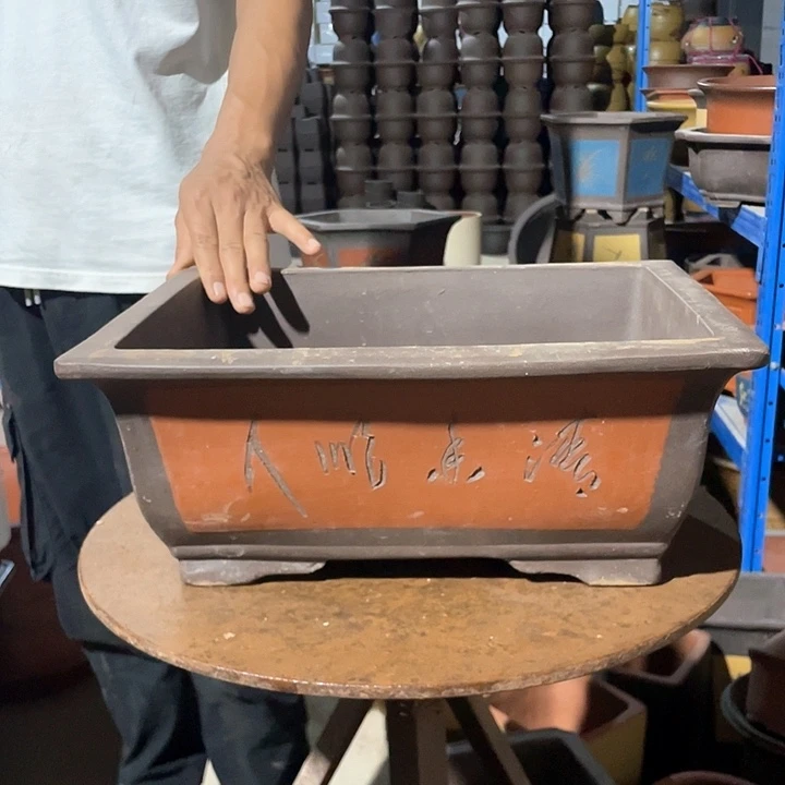 释*40红色马槽花盆花盆