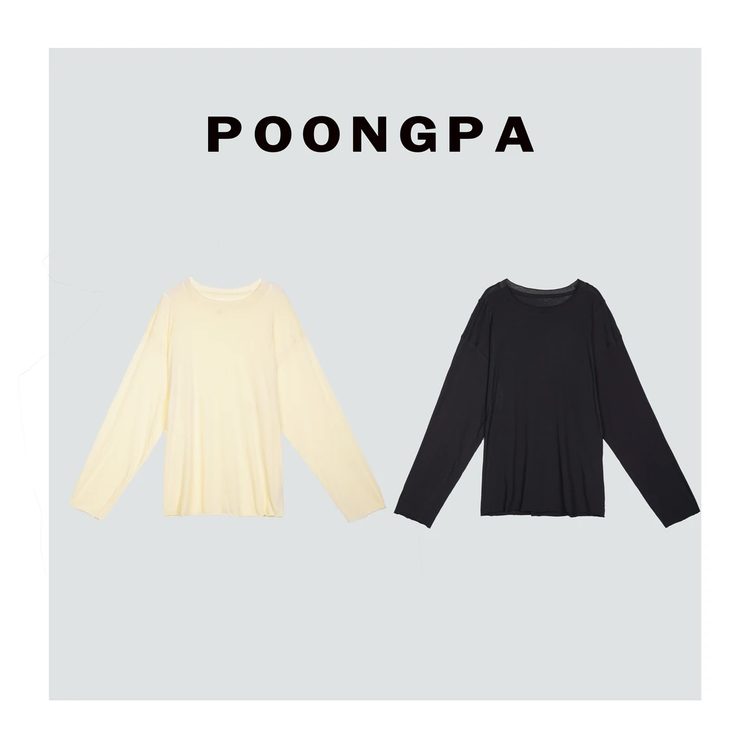 POONGPA/“柔感舒适”无惧三伏宽松长袖防晒/小众设计中大码显瘦