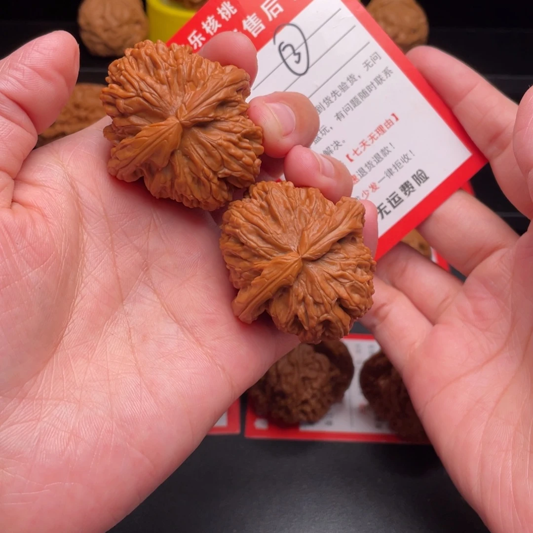 文玩核桃把件白狮子41