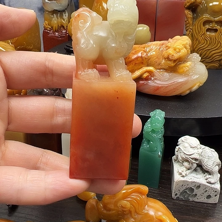 寿山石印石寿山石手工雕刻