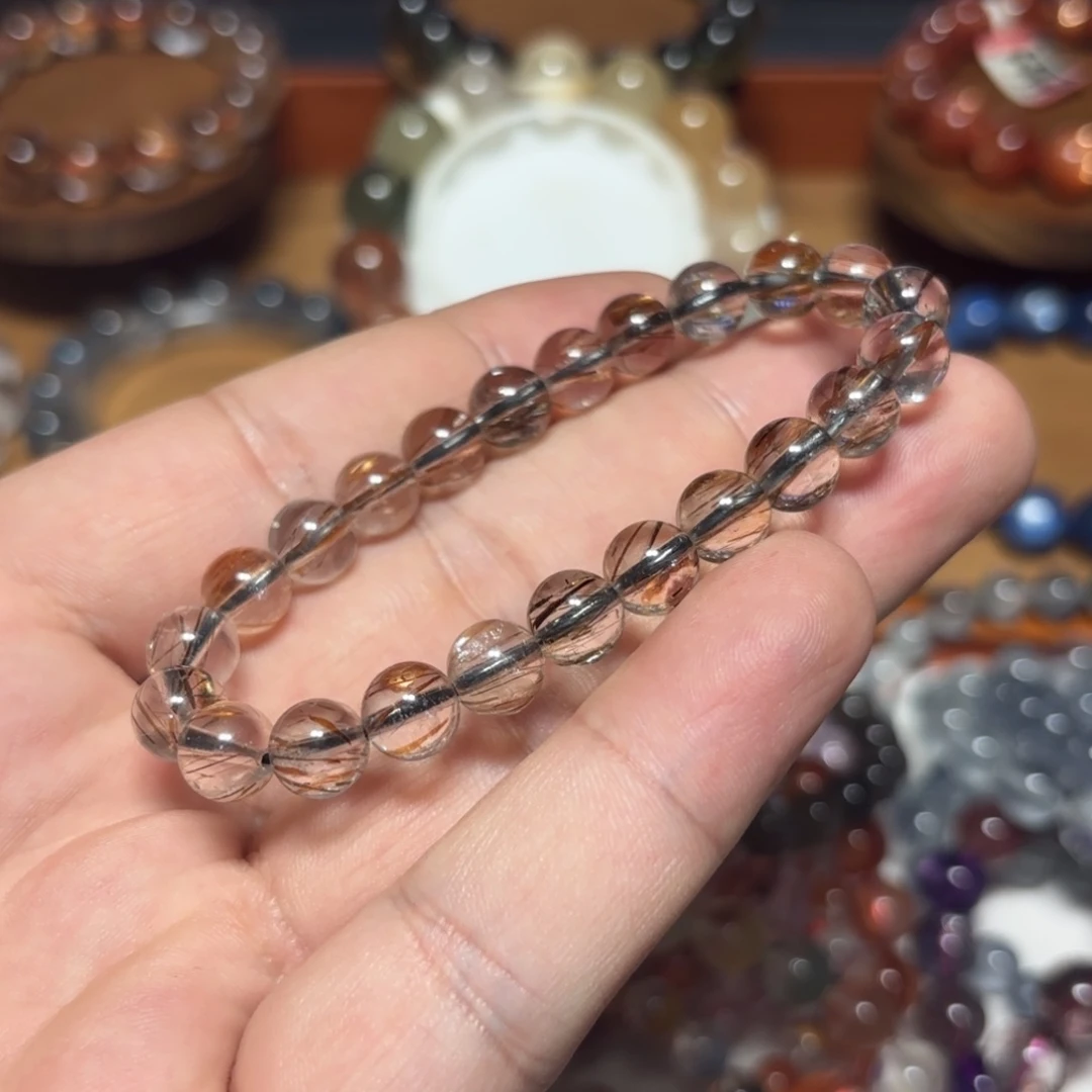 未镶嵌水晶手链8毫米