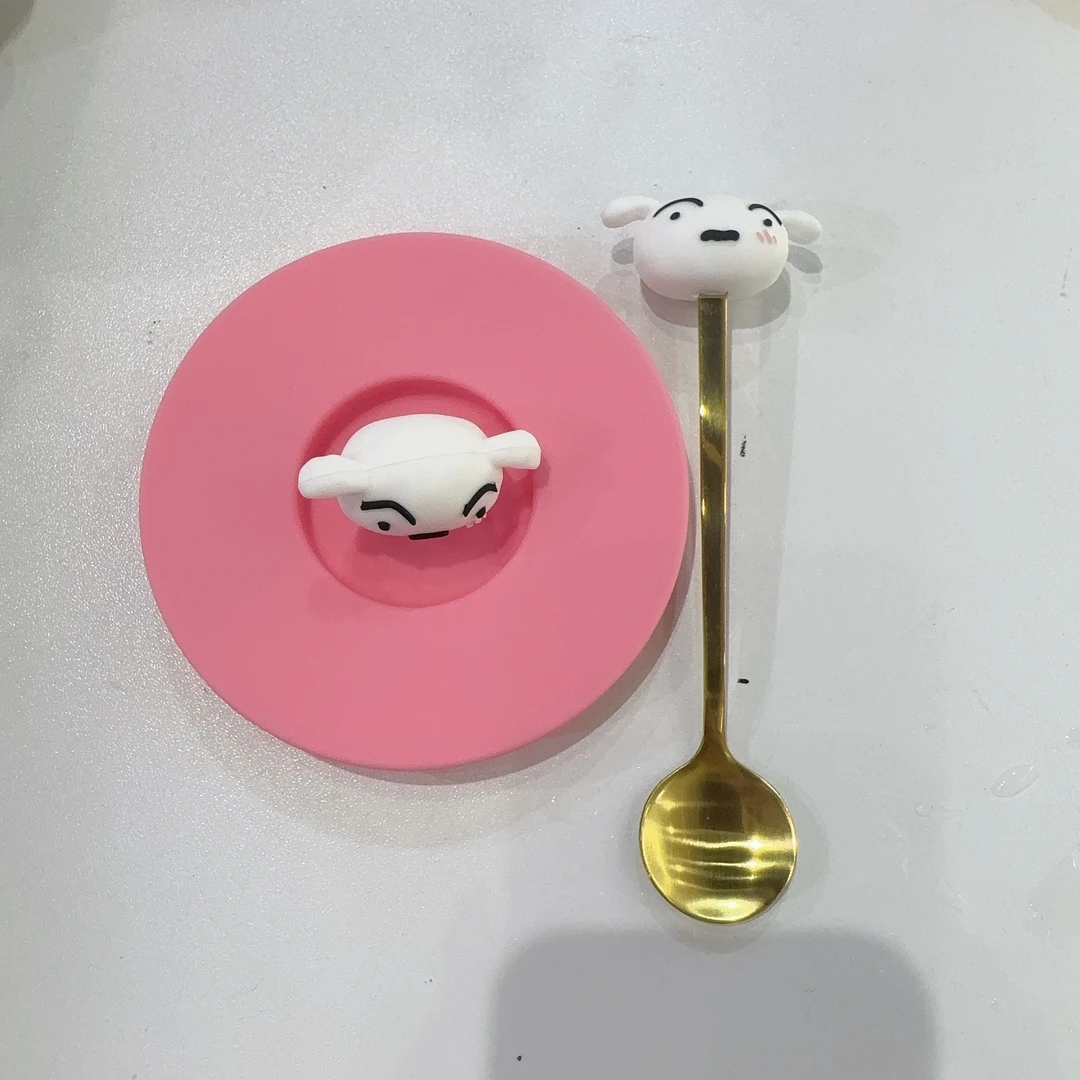 【幼姐专属】LBXX系列小白立体硅胶盖+小白头金勺