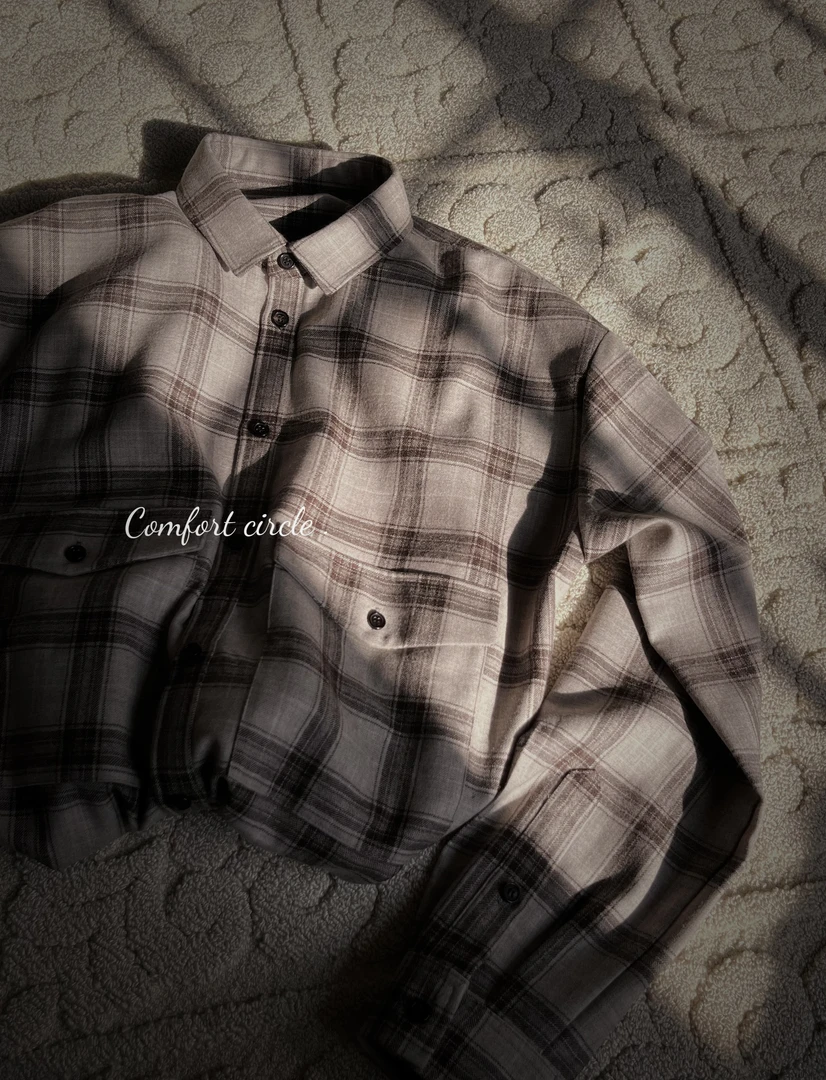 【阿黛】米格精纺羊毛磨毛衬衫