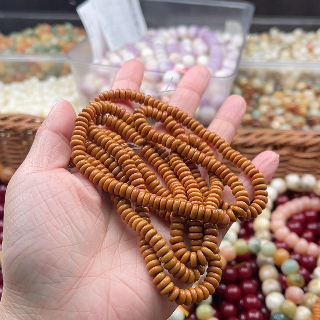 白玉菩提吊坠A/6mm/30+6颗