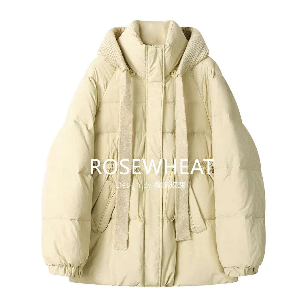 麦田玫瑰【107355】针织帽冬季羽绒服【请认准实体】