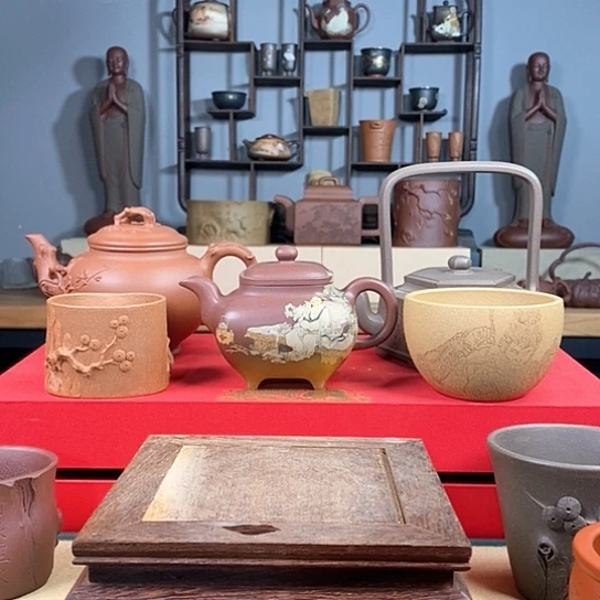 紫砂茶杯炫*时来运转盏