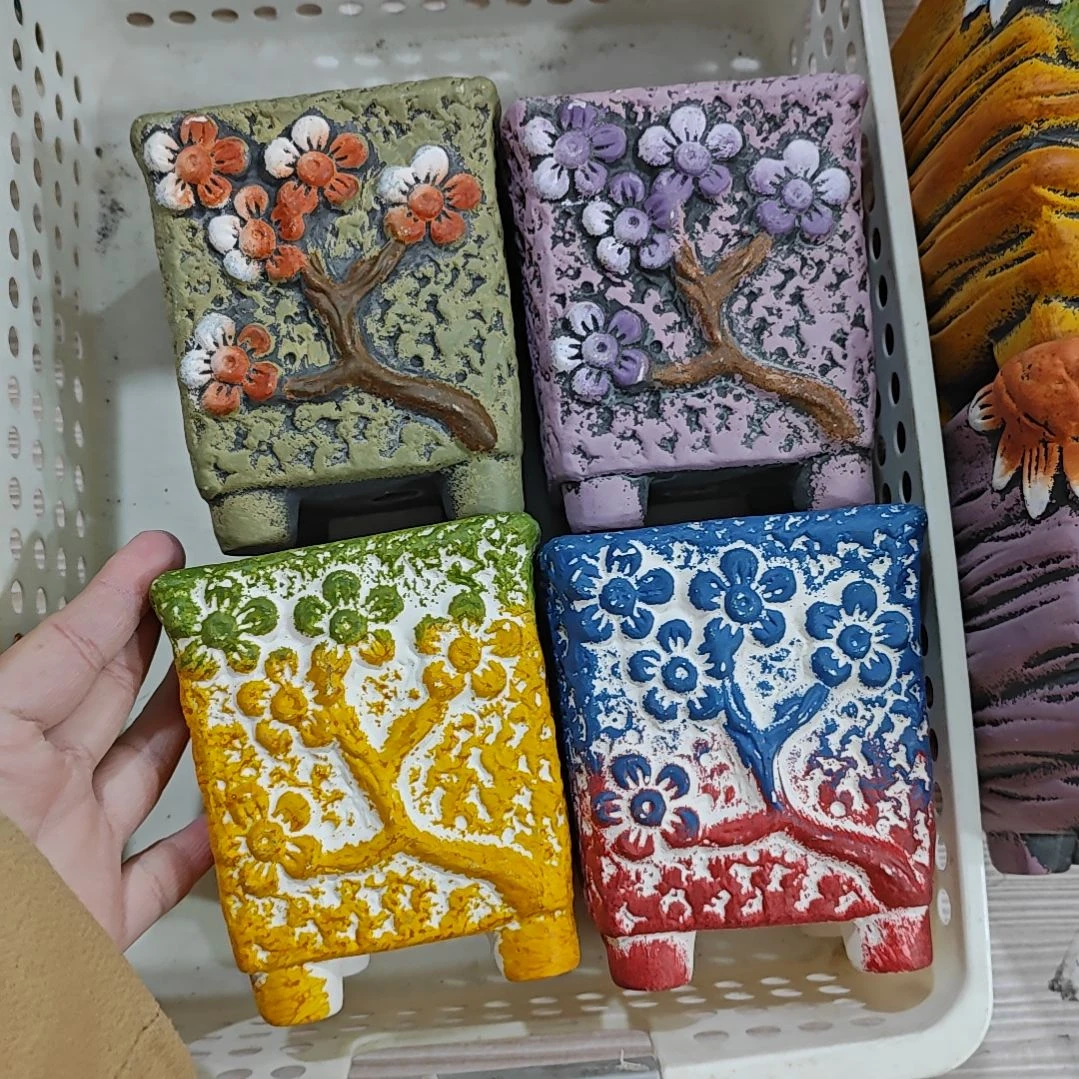 红陶吸水透气的白陶花盆凑满12发货