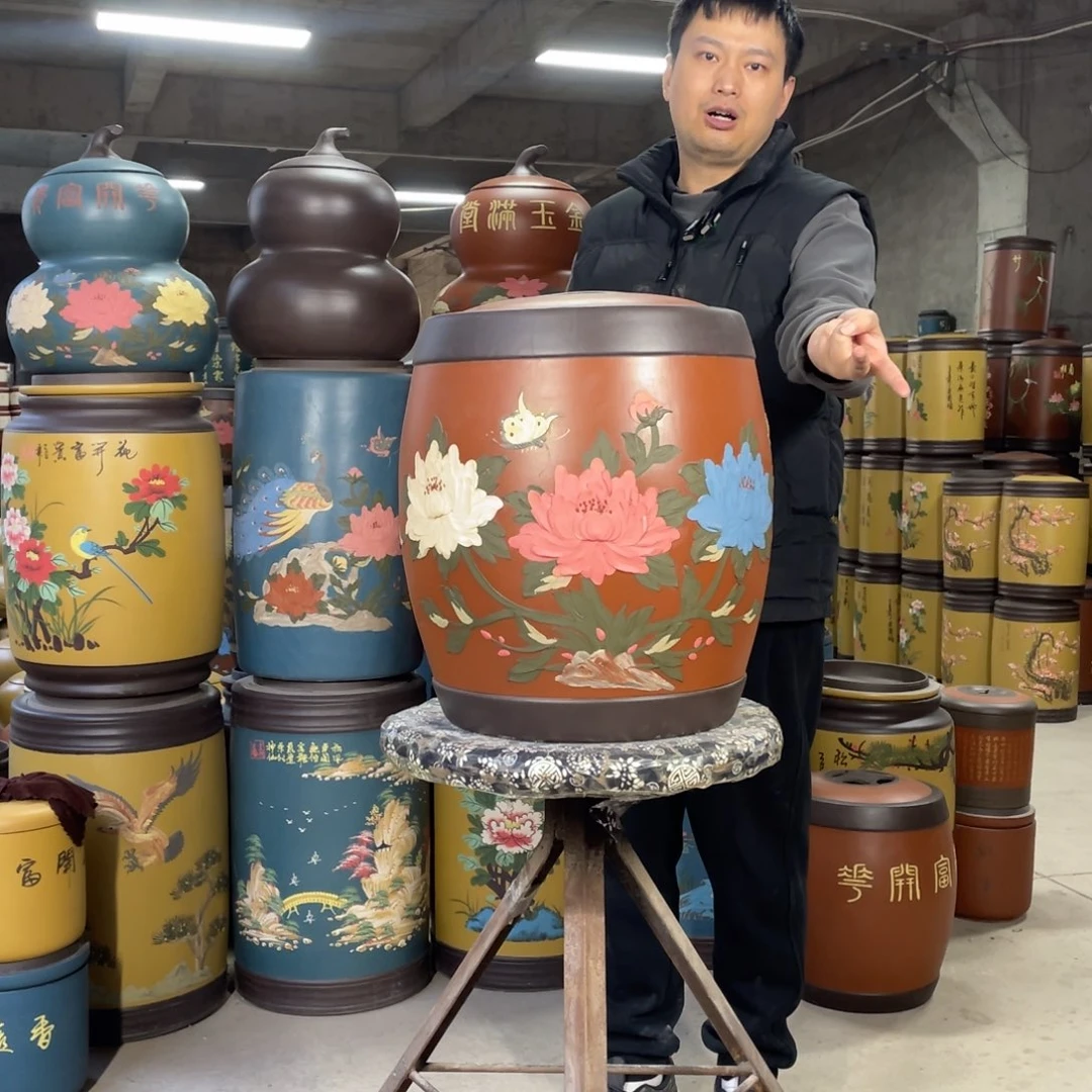 宜兴原矿紫砂茶叶罐
