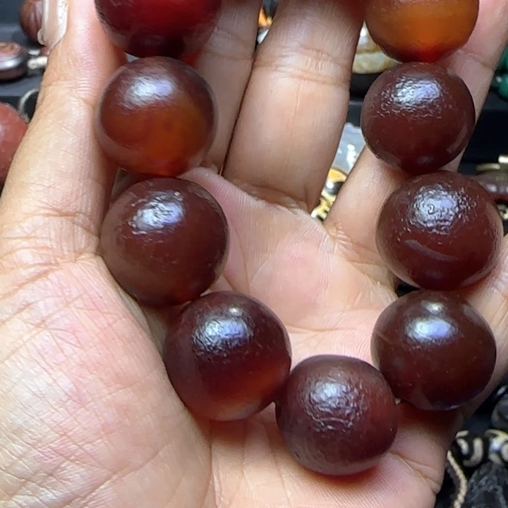 御***天玛瑙/玉髓颈饰未镶嵌