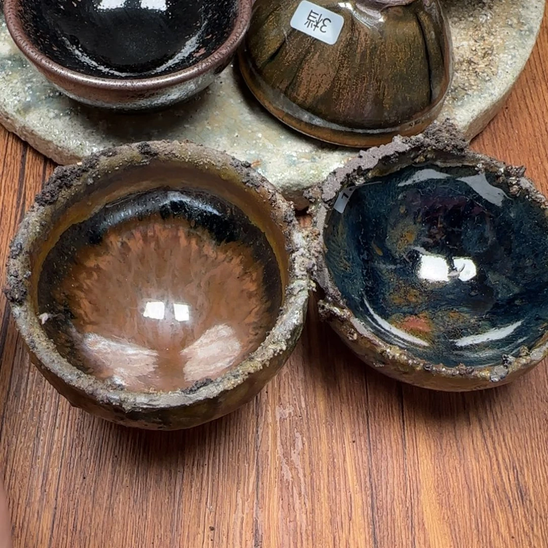 韩***特柴烧建盏茶盏茶杯165 169